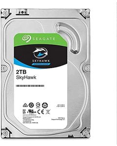 قرص صلب Seagate SkyHawk Surveillance سعة 2 تيرابايت وذاكرة تخزين مؤقتة 256 ميجابايت مقاس 3.5 بوصة