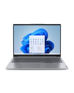 لابتوب لينوفو ثينك بوك 16 جيل 6 مع معالج AMD Ryzen 5 7430U، ذاكرة عشوائية 16 جيجابايت، تخزين SSD بسعة 512 جيجابايت، رسومات AMD Radeon، شاشة WUXGA IPS بحجم 16 إنش، لوحة مفاتيح إنجليزية، لون رمادي قطبي، نظام تشغيل (ويندوز 11 مُعدل)