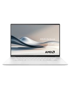 ASUS Zenbook S16 UM5606WA Laptop AMD Ryzen AI 9 HX370 Processor 32GB RAM 2TB SSD Storage AMD Radeon 890M Graphics 16 inch 3K Display English Arabic Keyboard White Operating System Windows 11 