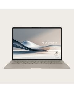 لابتوب أسوس زن بوك 14 15 مع معالج سناب دراجون X Elite X1E 78 100، ذاكرة RAM بسعة 32 جيجابايت، تخزين SSD بسعة 1 تيرابايت، رسومات كوالكوم أدرينو، شاشة OLED WUXGA بحجم 14 بوصة، لوحة مفاتيح إنجليزية وعربية، اللون بيج زابريسكي، نظام التشغيل ويندوز 11