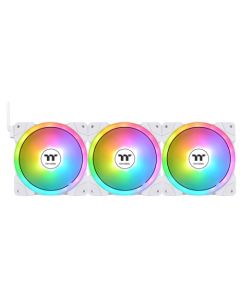 Thermaltake Swafan EX14 ARGB 140mm Sync PC Cooling Fan TT Premium Edition (3-Fan Pack)-Snow White