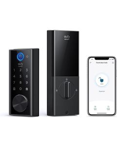 eufy Security S230 Smart Lock Touch & Wi-Fi – Keyless Entry Door Lock with Fingerprint Scanner, Bluetooth Electronic Deadbolt, Touchscreen Keypad, BHMA Certified