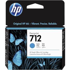 خرطوشة حبر HP 712 بسعة 29 مل – لون سماوي لطابعات DesignJet (3ED67A)