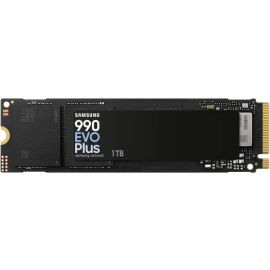 قرص SSD Samsung 990 EVO Plus M.2 2280 NVMe سعة 1 تيرابايت (MZ‑V9S1T0BW) - PCIe4.0/5.0، سرعة قراءة 7150 ميجابايت/ثانية، سرعة كتابة 6300 ميجابايت/ثانية