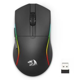 ماوس الألعاب اللاسلكي Redragon M816‑PRO Deicide Pro - ثلاثي الأوضاع (سلكي، 2.4 جيجاهرتز، بلوتوث)، مستشعر PAW‑3395 بدقة 26 كيلو نقطة في البوصة، وزن خفيف للغاية حوالي 61 جرام، 6 أزرار قابلة للبرمجة، RGB